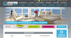 Desktop Screenshot of marine-immobilier.com