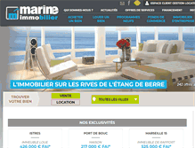 Tablet Screenshot of marine-immobilier.com